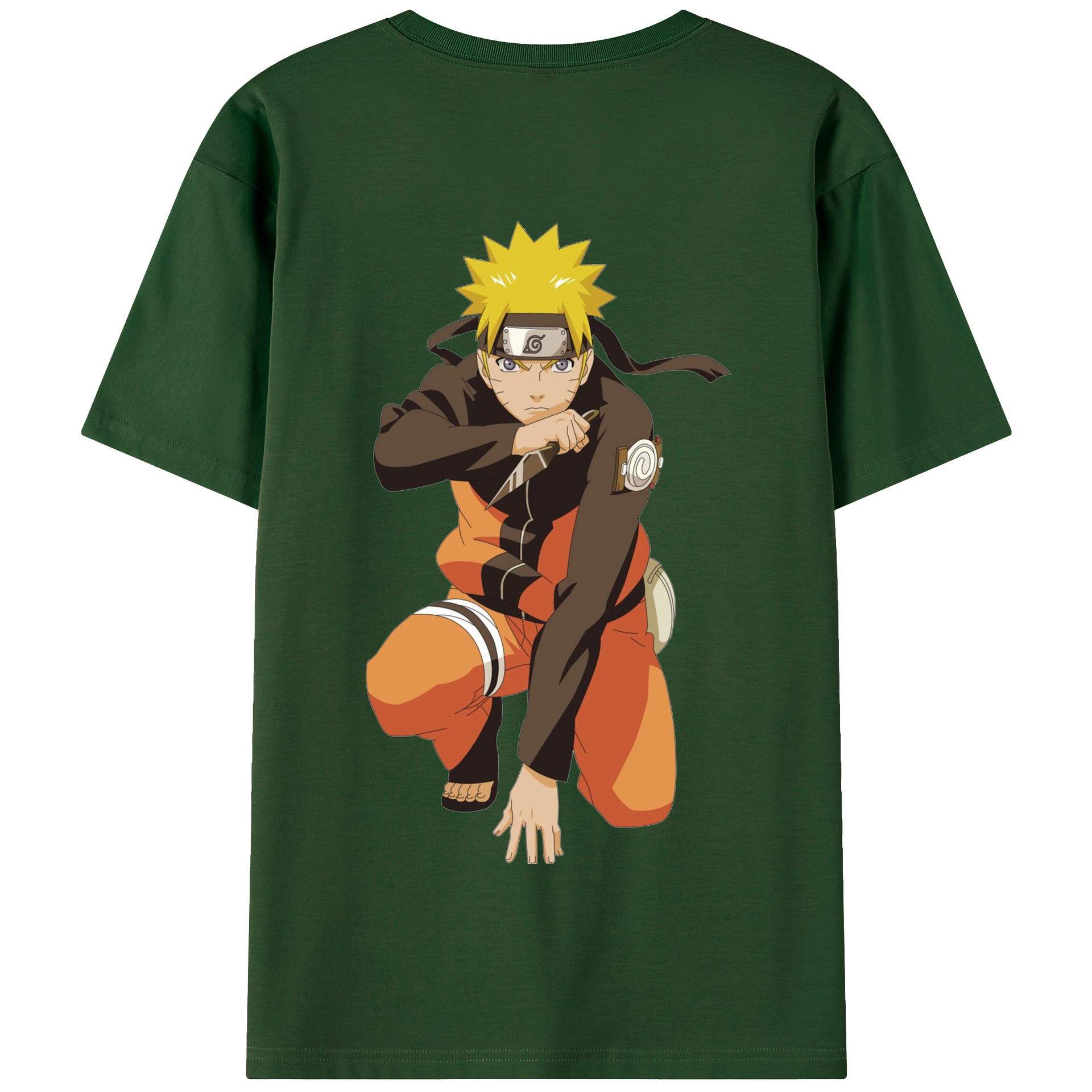 （画像用） NARUTO -ナルト- うずまき ナルト Uzumaki Naruto 綿100％半袖Tシャツ（背面プリント）